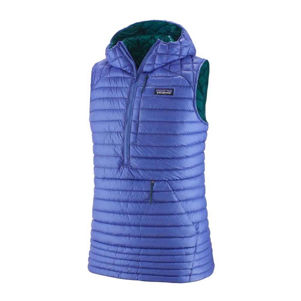 EUC Patagonia Women’s UltraAlpine Down Hooded Vest XXS